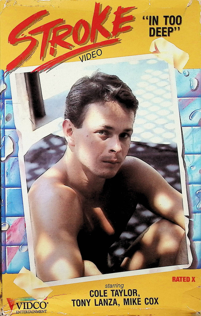 In Too Deep Stroke Video Cole Taylor Tony Lanza Mike Cox 1989 Gay Male VHS 091924AMPVHS