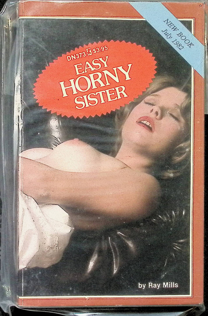 Easy Horny Sister by Ray Mills DN373 July 1982 Greenleaf Classics Adult Paperback Novel -111924AMP