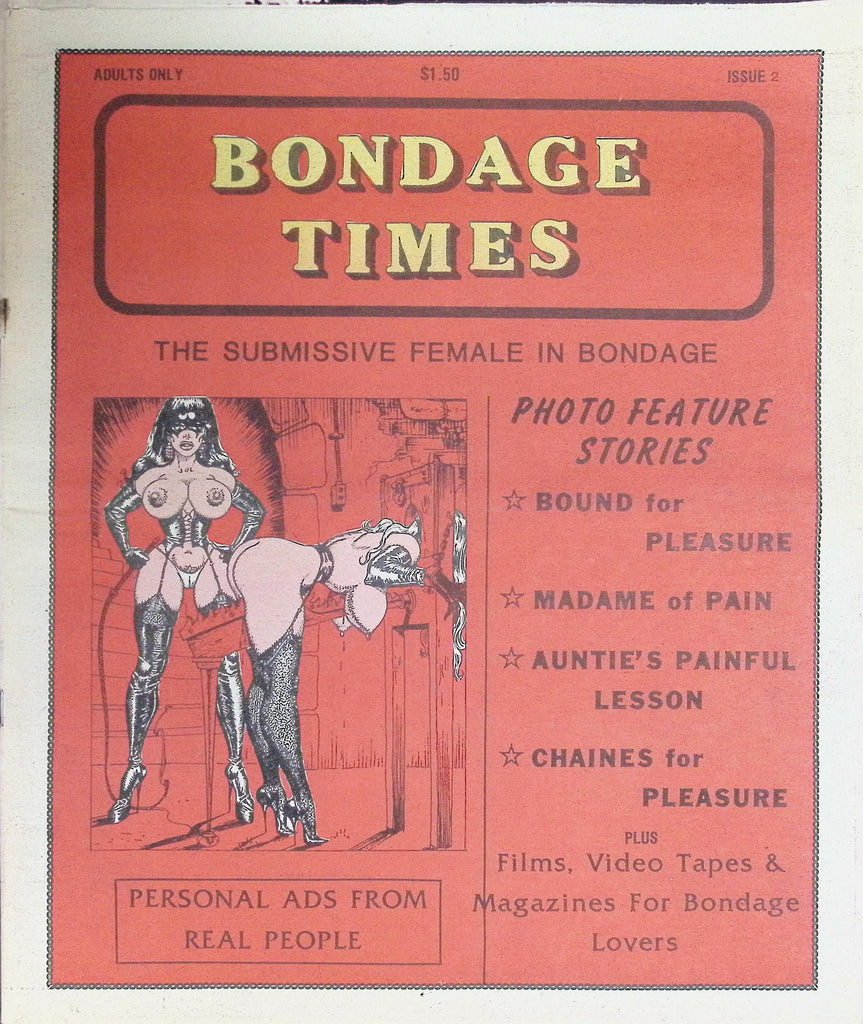 Bondage Times Newspaper Issue #2 1980s The Submissive Female in Bondage  092626LLP2