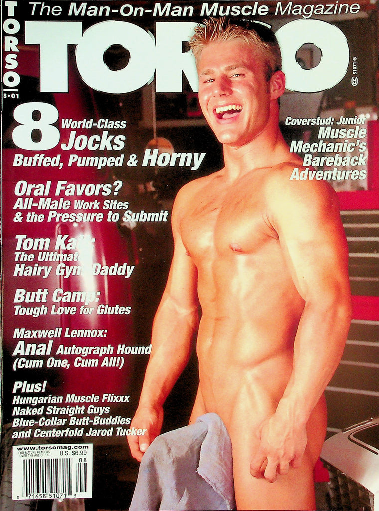 Torso Gay Magazine  Coverstud: Muscle Mechanic's Bareback Adventures  August 2001    042026lmp