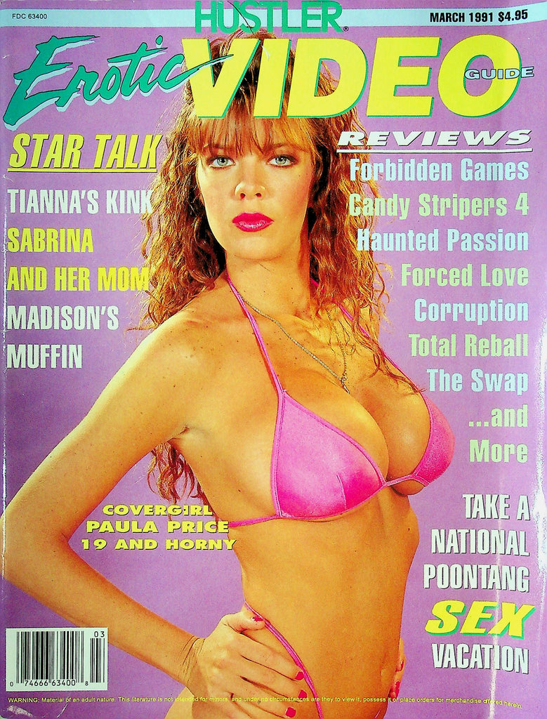 Hustler Erotic Video Guide Magazine Ft. Tianna & Sabrina March 1991 120424RP