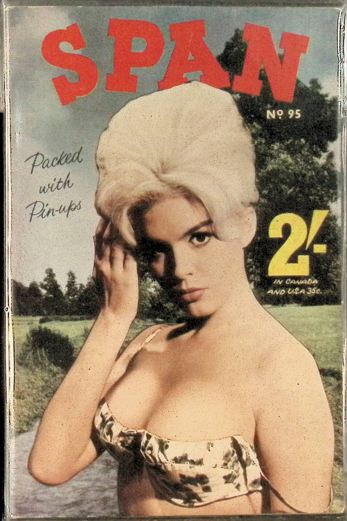 Span #95 Glamour Magazine for Men 1960s/70s Digest Sized Beautiful Pin-Up Girls 102325AMP