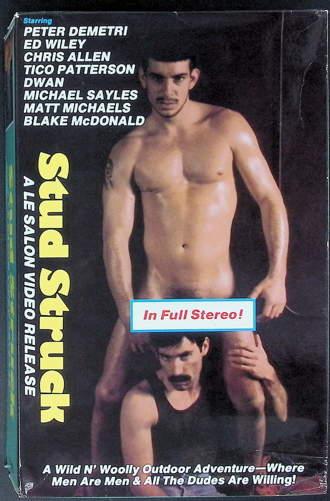 Stud Struck Starring Peter Demetri Ed Wiley Chris Allen Gay/LGBT Adult VHS Le Salon 052726AKVHS
