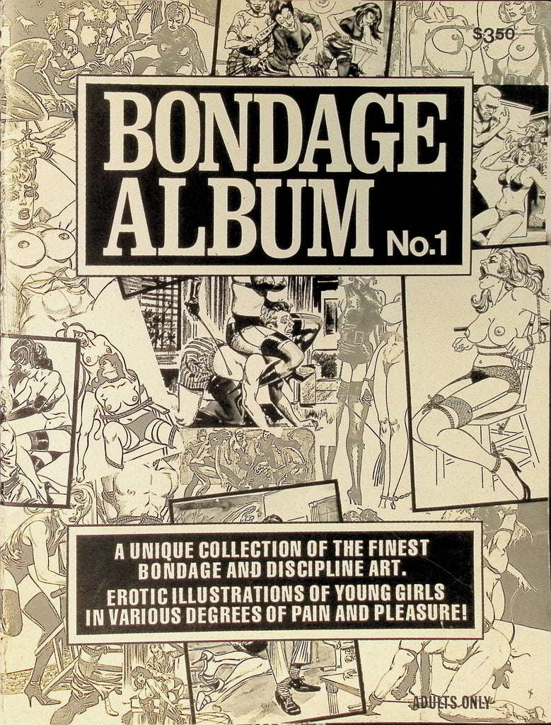Bondage Album #1 Collection of the Finest Bondage and Discipline Art Erotic Illustrations 1970s/80s 100225AMP