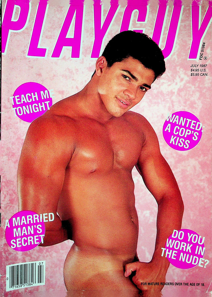 Playguy Gay Magazine  Teach Me Tonight!  July 1987    010826lmp