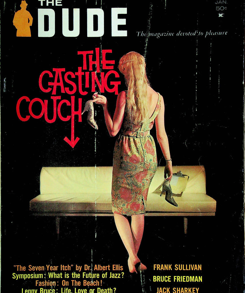 The Dude Men's Magazine The Casting Couch Ft. Albert Ellis January 1962 121724RP