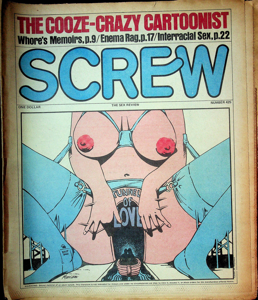 Screw Men's Newspaper Whore's Memoirs No.425 April 25 1977 061124OSRP