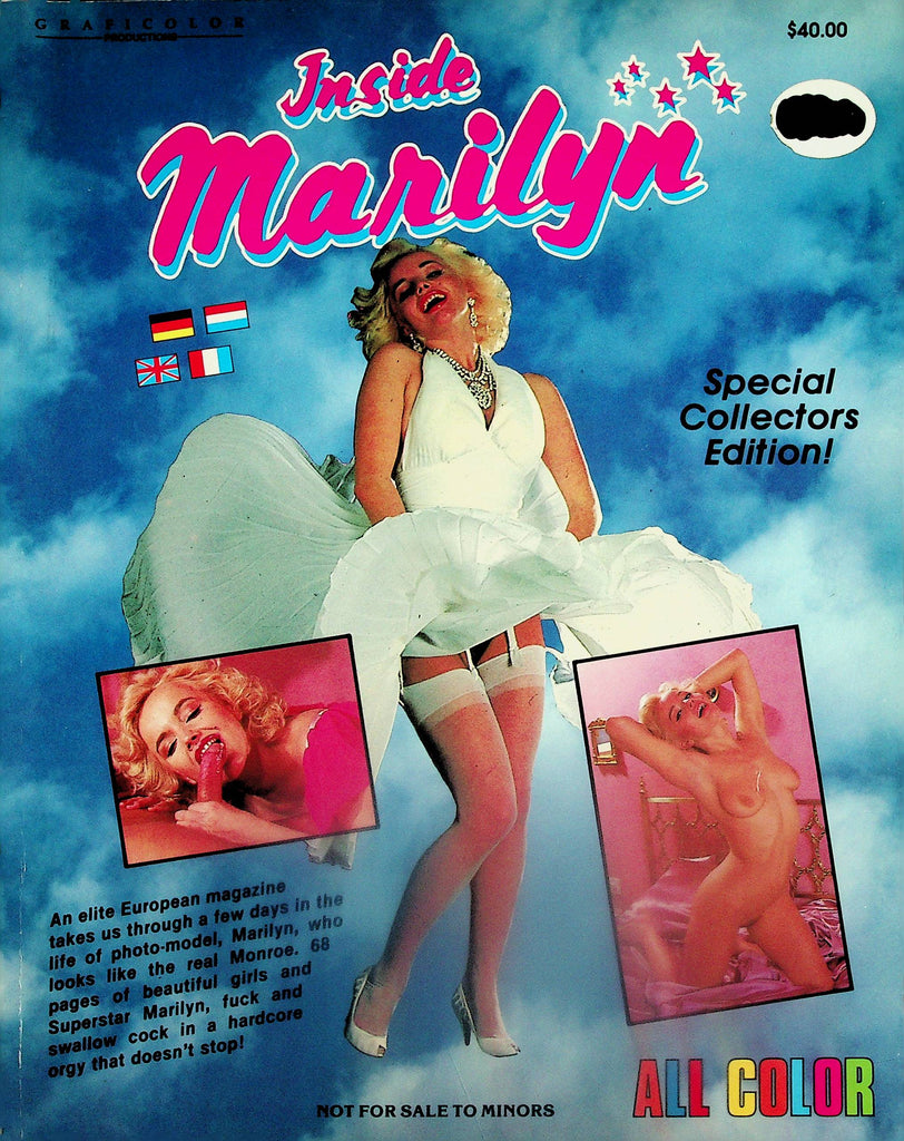 Inside Marilyn International Magazine  Look-A-Like Marilyn Monroe  #1  1980's  Collector Edition  091625lm-p