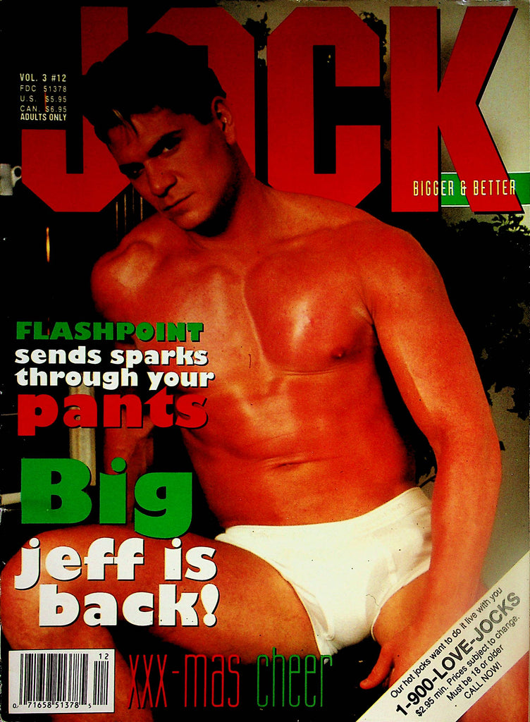 Jock Gay Magazine  Jeff Stryker / Coverguy Ken Adams   vol.3 #12  Holiday 1996    102123lm-p