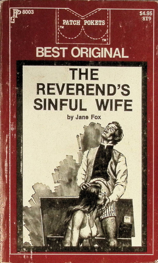 The Reverend's Sinful Wife by Jane Fox PP8003 1976 Patch Pockets Greenleaf Classics Adult Paperback Novel 081925AMP