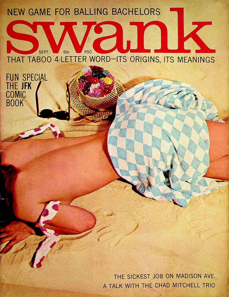Swank Magazine  Centerfold Girl Misty / JFK Comic Book   September 1963     072823lm-p
