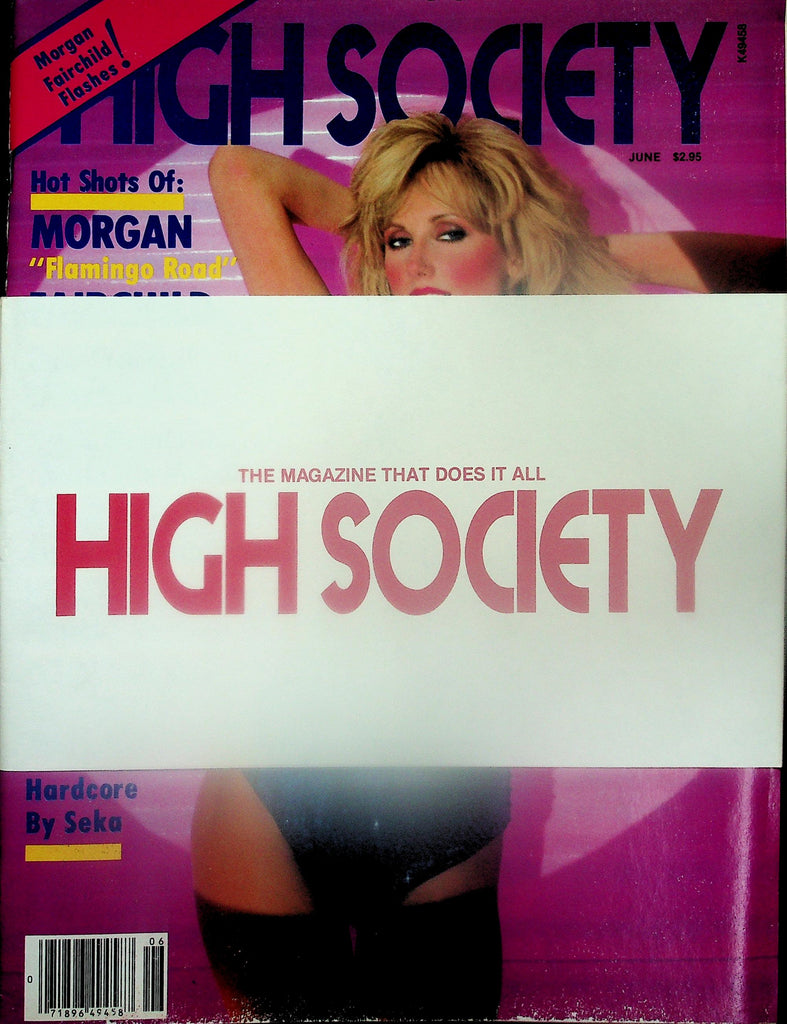 High Society Magazine   Morgan Fairchild / Candy Samples & Annie Ample  June 1981   113025lmp