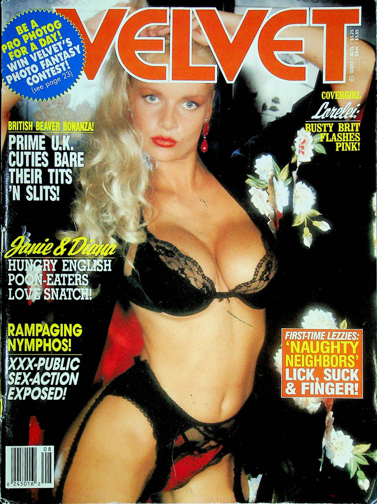 Velvet Men's Magazine Lorelei & Janie August 1991 062024RP