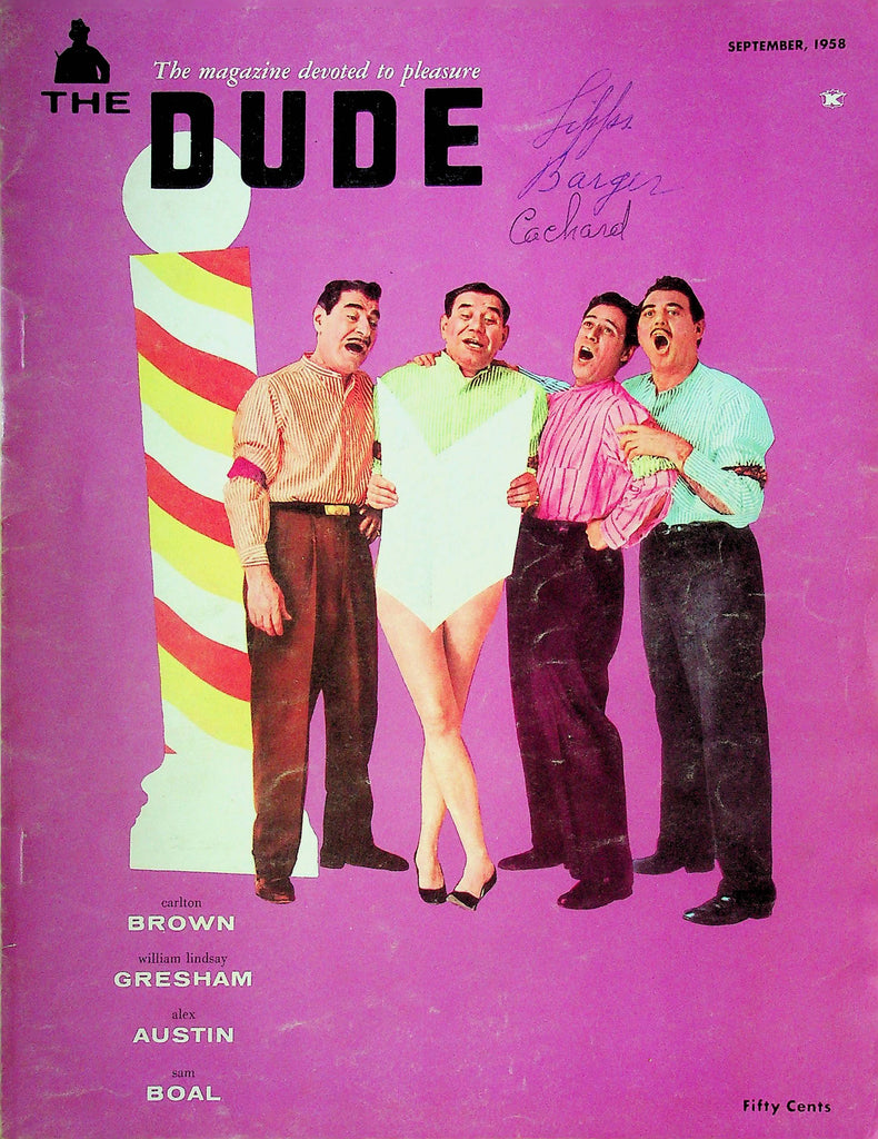 The Dude Men's Magazine Ft. Carlton Brown & Alex Austin September 1958 121724RP