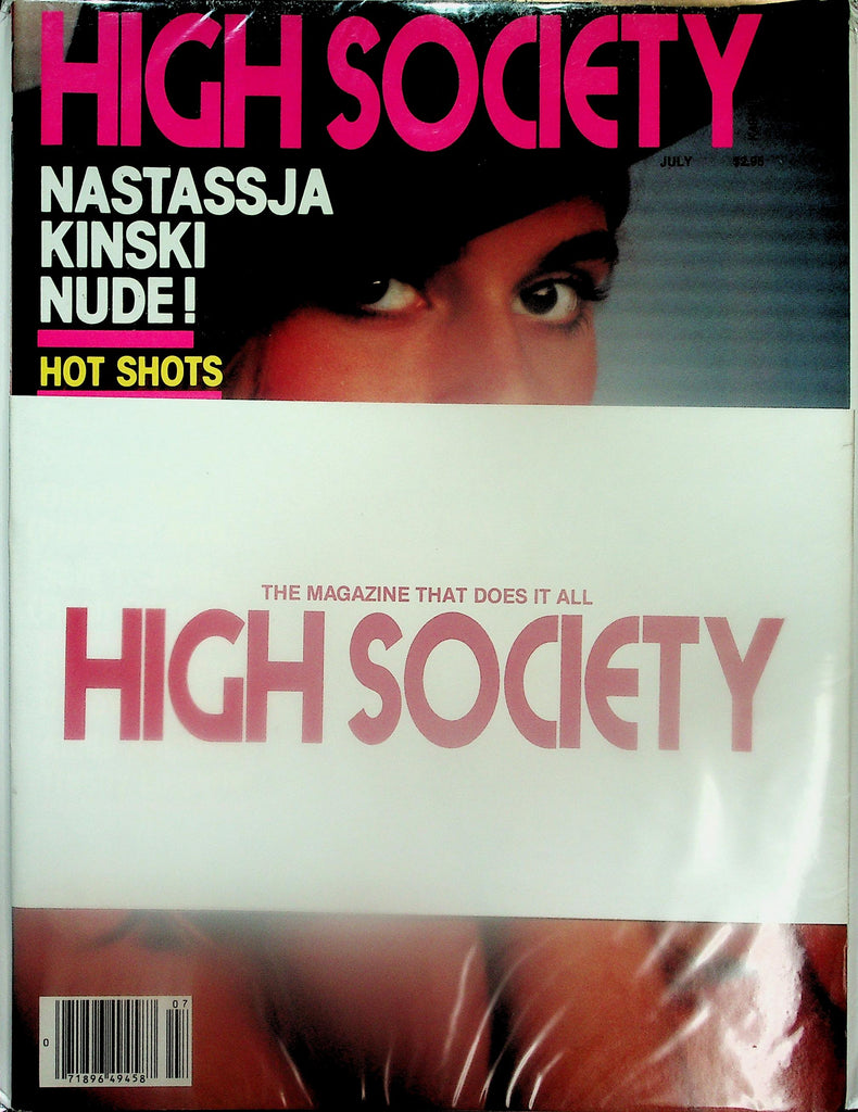High Society Magazine  Nastassja Kinski Nude! July 1981    113025lmp