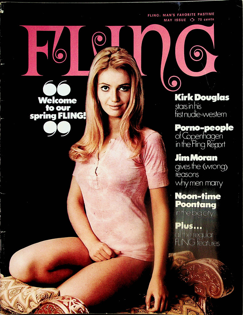 Fling Busty Magazine   Fling Girl Star / Kirk Douglas  May 1971      022224lm-p