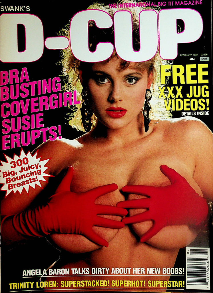 D-Cup Magazine  Covergirl Susie / Trinity Loren / Angela Baron  February 1989     021224lm-p2