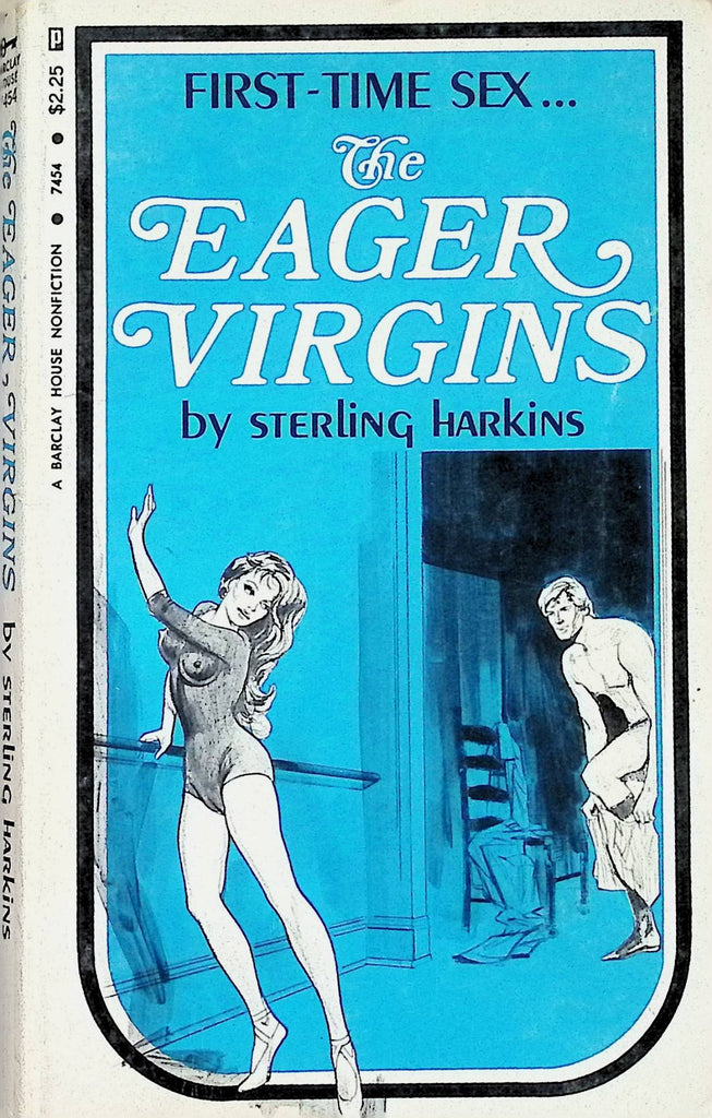 The Eager Virgins by Sterling Harkins 1969 7454 Barclay House Adult Erotic Paperback Novel-060324AMP