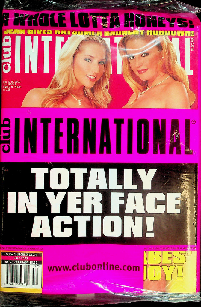 Club International Magazine  Sammie & Holly Double Bump A Big One!  July 2005      new/sealed    042026lmp