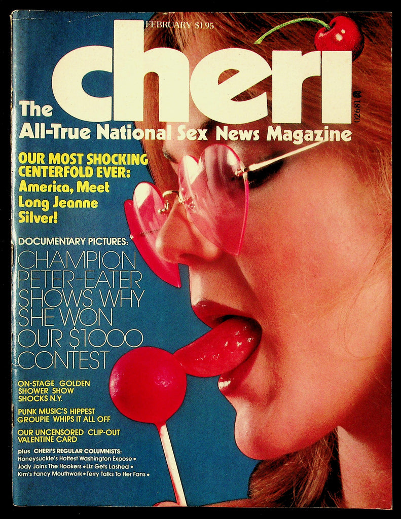 Cheri Adult Magazine Feb. 1977 V1, #7 Long Jeanne Silver Centerfold 091426HRP-60