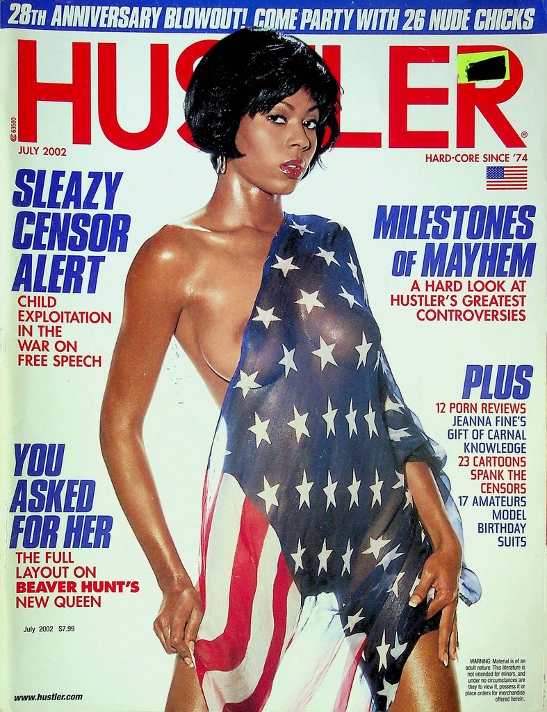 Hustler Magazine Jeanna Fine & 28th Anniversary July 2002 031924RP