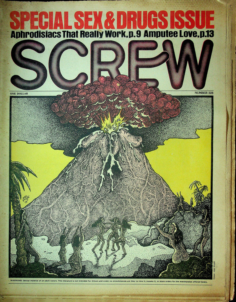 Screw Men's Newspaper Special Sex & Drugs Issue No.328 June 16 1975 061224OSRP