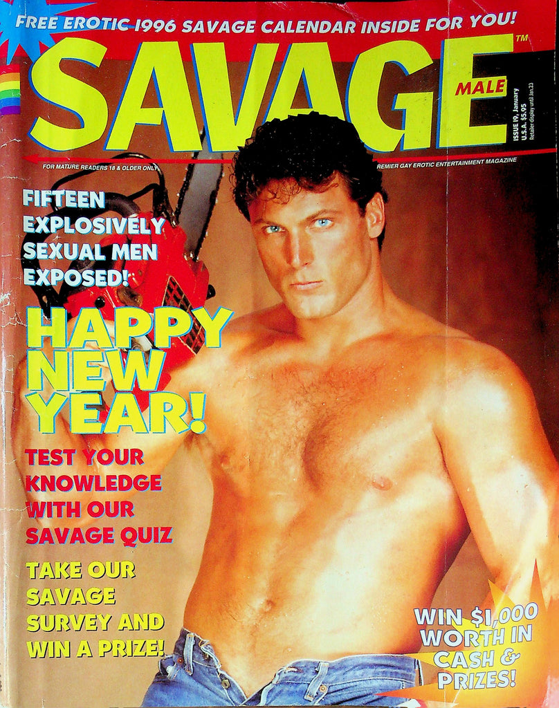 Savage Magazine Happy New Year Issue Ft. Mark Montana & Rip Stone January 1995 No.19 090825RP-