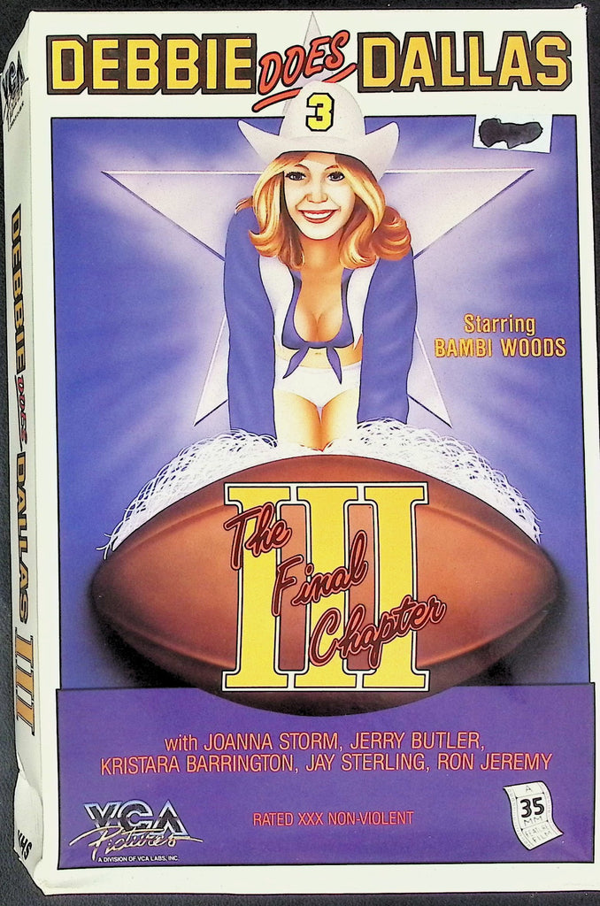 Debbie Does Dallas #3 ft. Bambi Woods, Joanna Storm, Jerry Butler Adult VHS VCA Pictures 111825AKVHS2