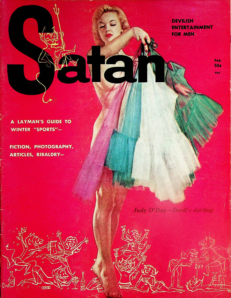 Satan Magazine  Judy O'Day - Devil's Darling  February 1957   052524lm-p