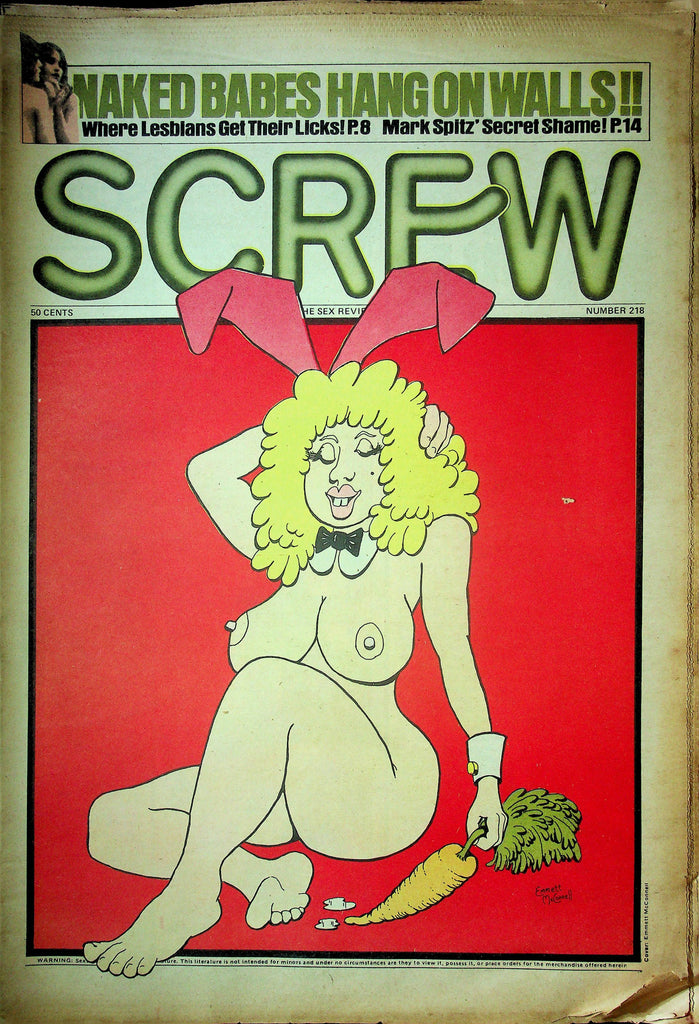 Screw Men's Newspaper Mark Spitz Secret Shame No.218 May 7 1973 061224OSRP