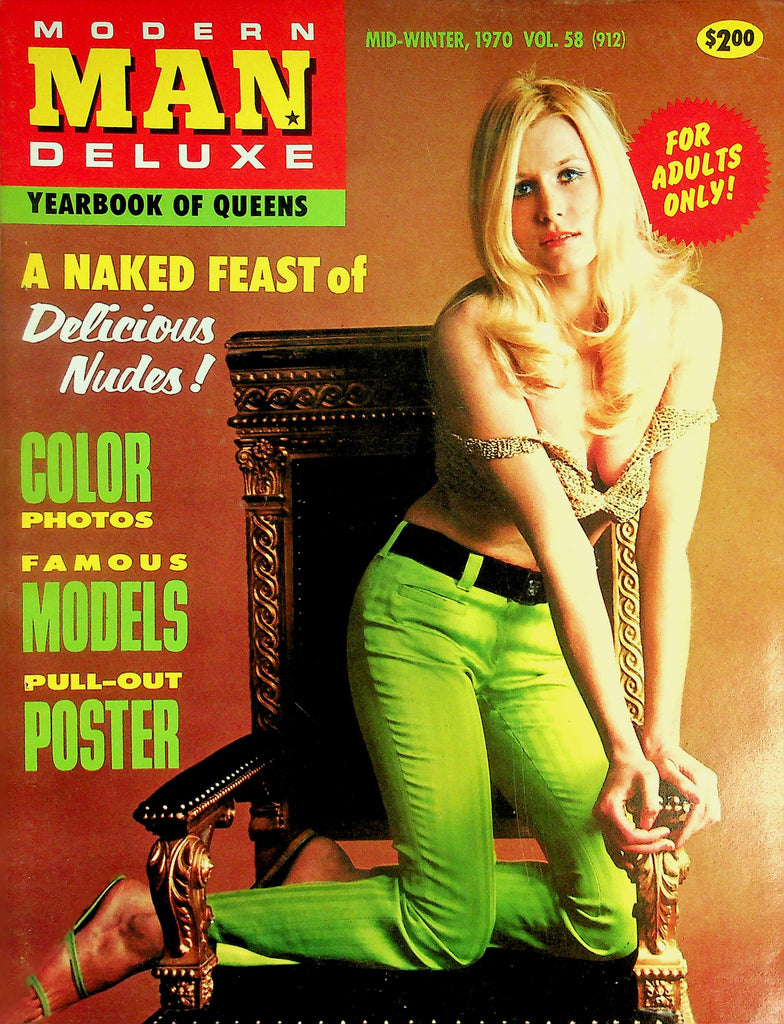 Modern Man Delxe Yearbook Of Queens Magazine  Joyce Gibson Centerfold  vol.58 Mid-Winter 1970    101626lmp-GSC