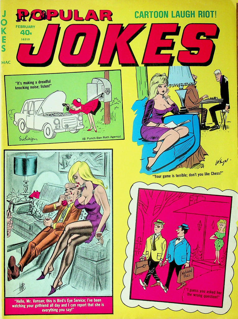 Popular Jokes Magazine Mr.Vansan & Birds Eye Service February 1973 101325RP-