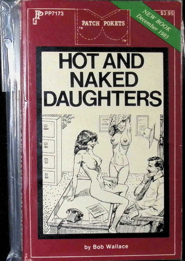 Hot and Naked Step-Daughters by Bob Wallace December 1983 Patch Pokets Book Greenleaf Classics Adult Novel-042324AMP