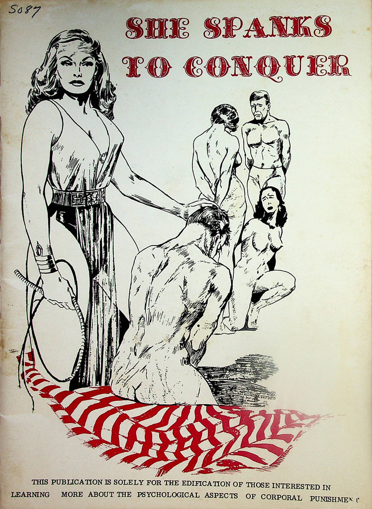 She Spanks To Conquer Fetish Magazine Novel  #1  1970's  052424lm-p