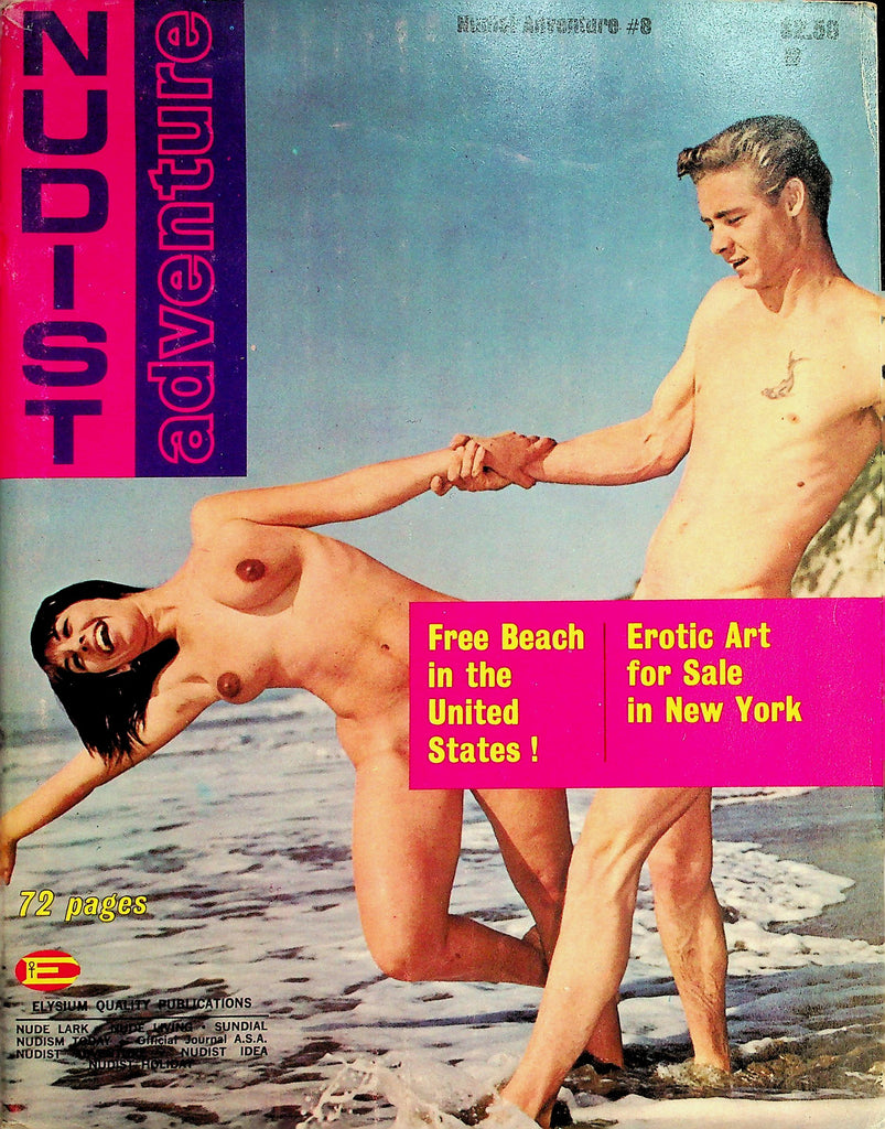 Nudist Adventure Magazine  Free Beach In The US / Erotic Art In NY  #8  1966   by Elysium  071426lmp-GSC