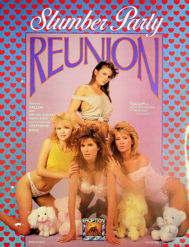 Slumber Party Reunion Adult Movie Slick  Starring Fallon, Rachel Ashley, Tanya Foxx  1987  Eruption Video    051725lm-p