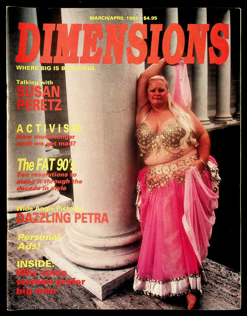 Dimensions Adult BBW Magazine March/April 1991 Susan Peretz Review 083126hrp-87