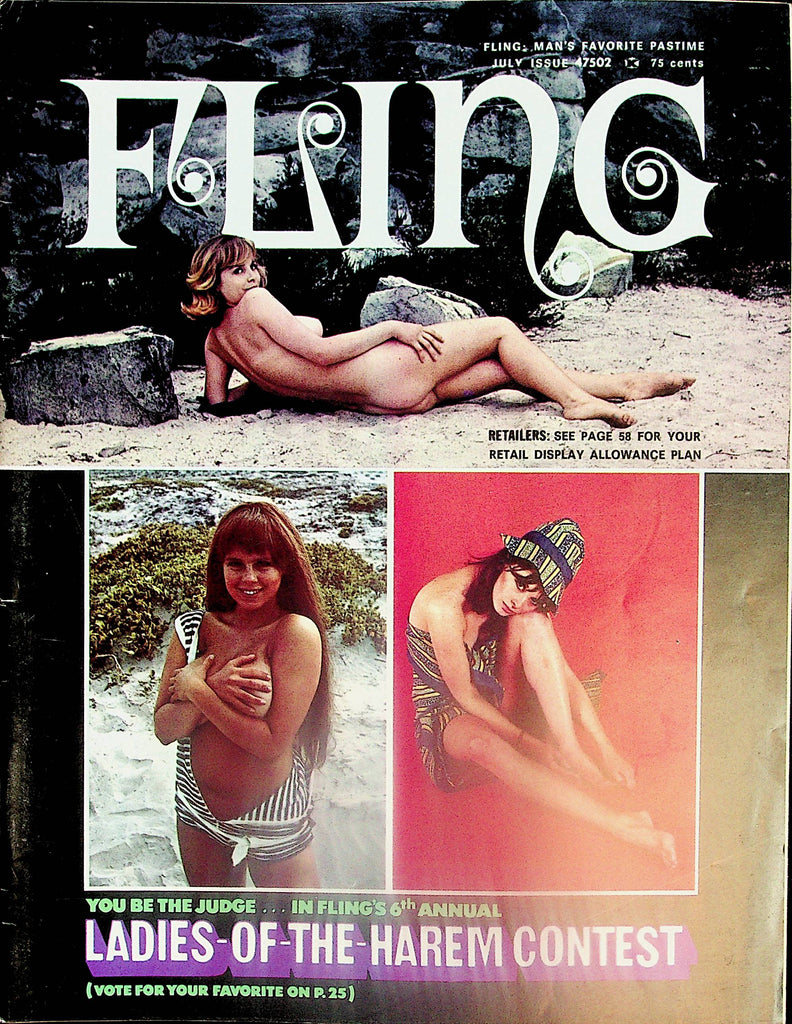 Fling Magazine   Joanne Lathrop / Ladies Of The Harem Contest  July 1971    050624lm-p
