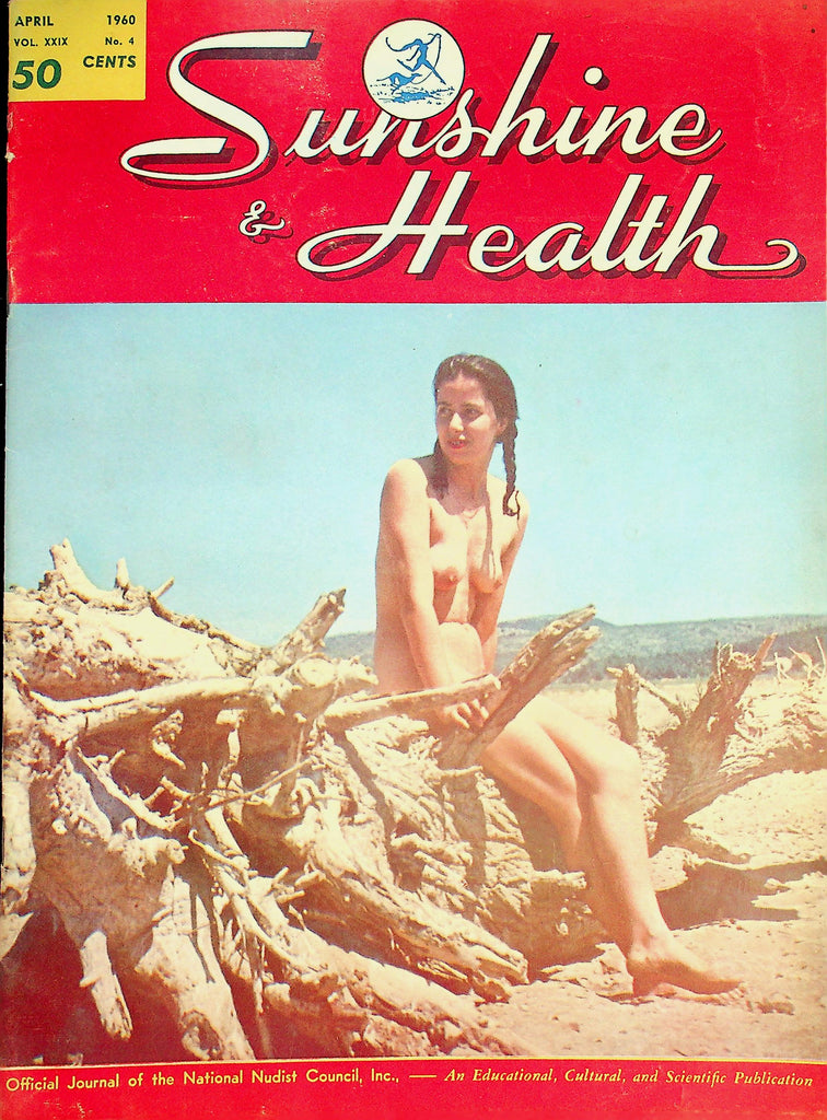 Sunshine & Health Nudist Magazine  At Sky Farm by Ken Price Author and Photographer April 1960   012426lmp