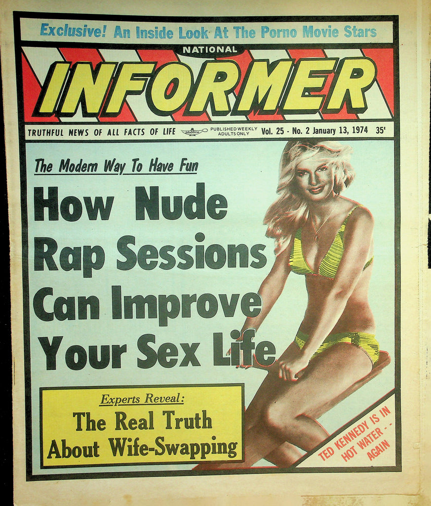 National Informer Adult Newspaper  Marilyn Chambers / Nude Rap Sessions Improve Sex Life  January 13, 1974   090526lmp-GSC