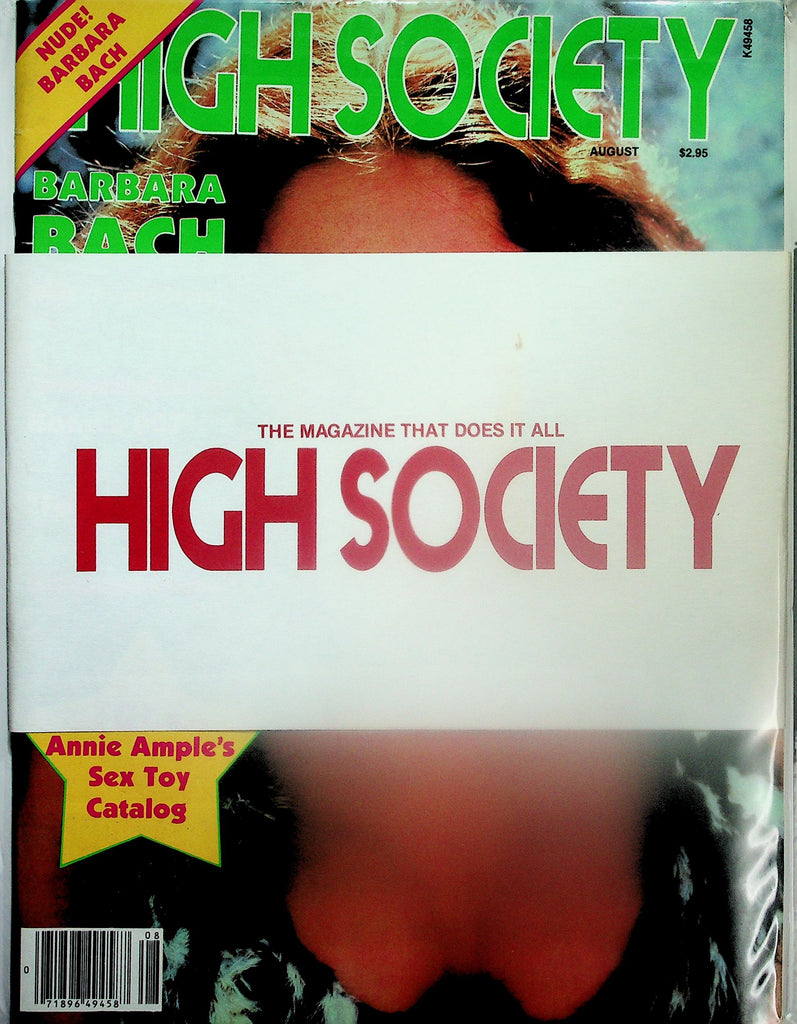 High Society Magazine  Barbara Bach Nude  August 1981    113025lmp