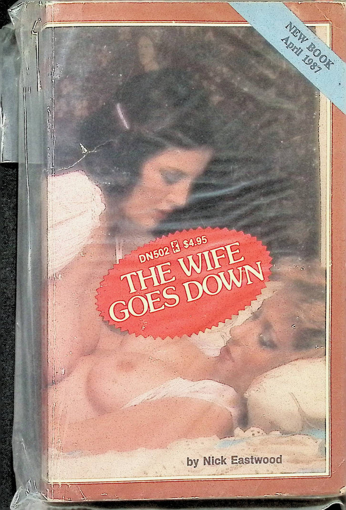 The Wife Goes Down by Nick Eastwood Lesbian DN502 April 1987 Greenleaf Classics Adult Paperback Novel -111924AMP