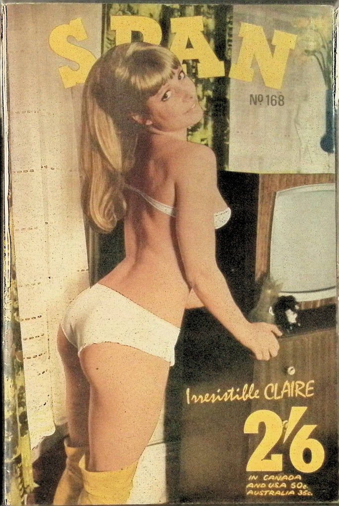 Span #168 Glamour Magazine for Men 1960s/70s Digest Sized Beautiful Pin-Up Girls 102325AMP