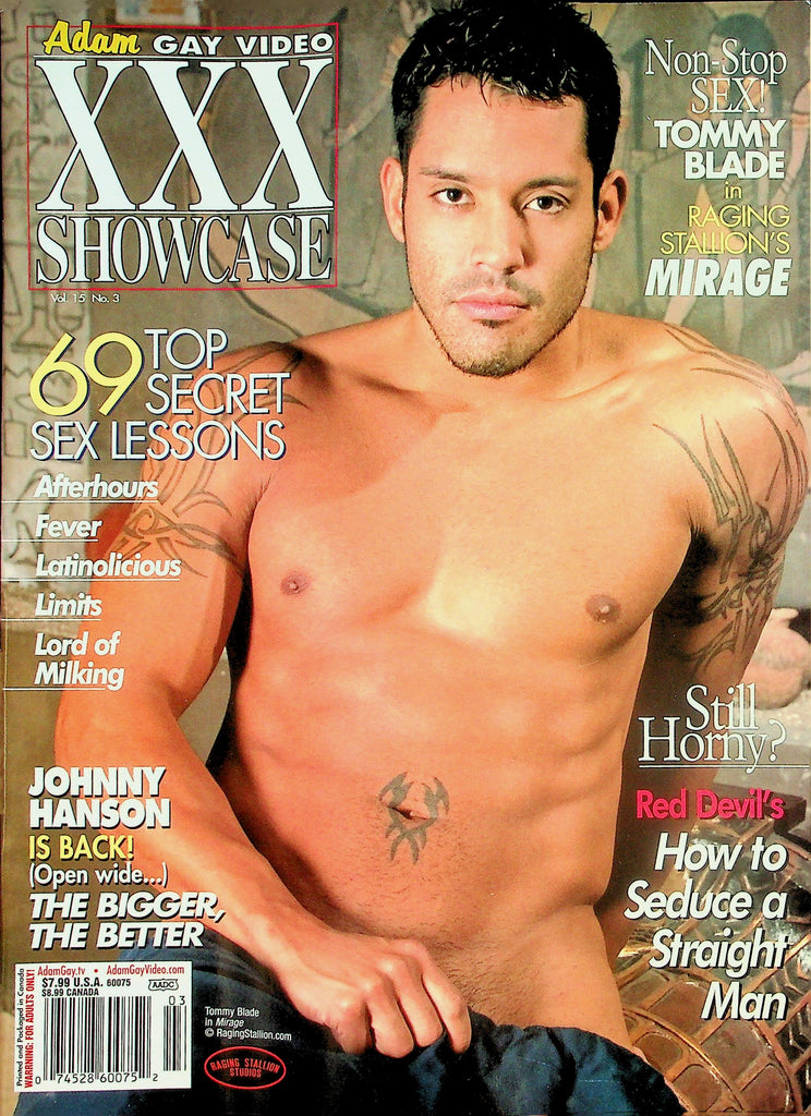 Adam Gay Video XXX Showcase Magazine  Cover Tommy Blade  vol.15 #3 September 2007  041426lmp