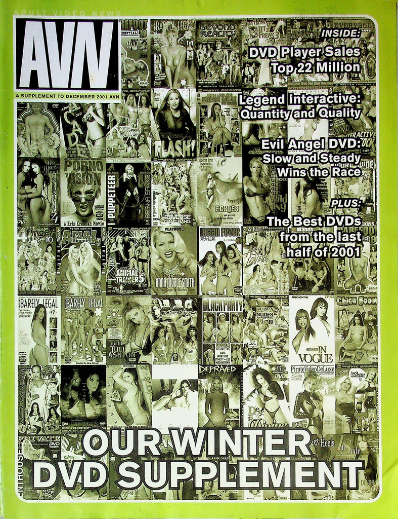 Adult Video News Magazine Supplement Winter DVD Special December 2001 061625RP-