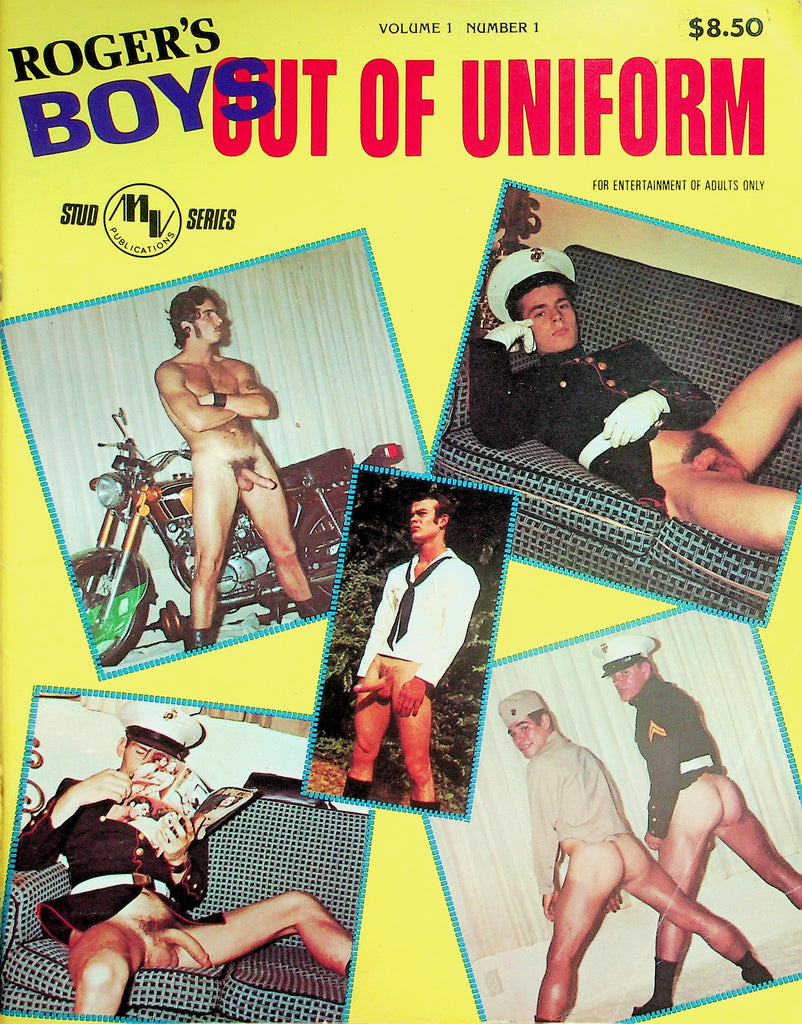 Roger's Boys Out Of Uniform 18+ Magazine  Bikers, Sailors, Marines & More!  vol.1 #1  1970's   041126lmp