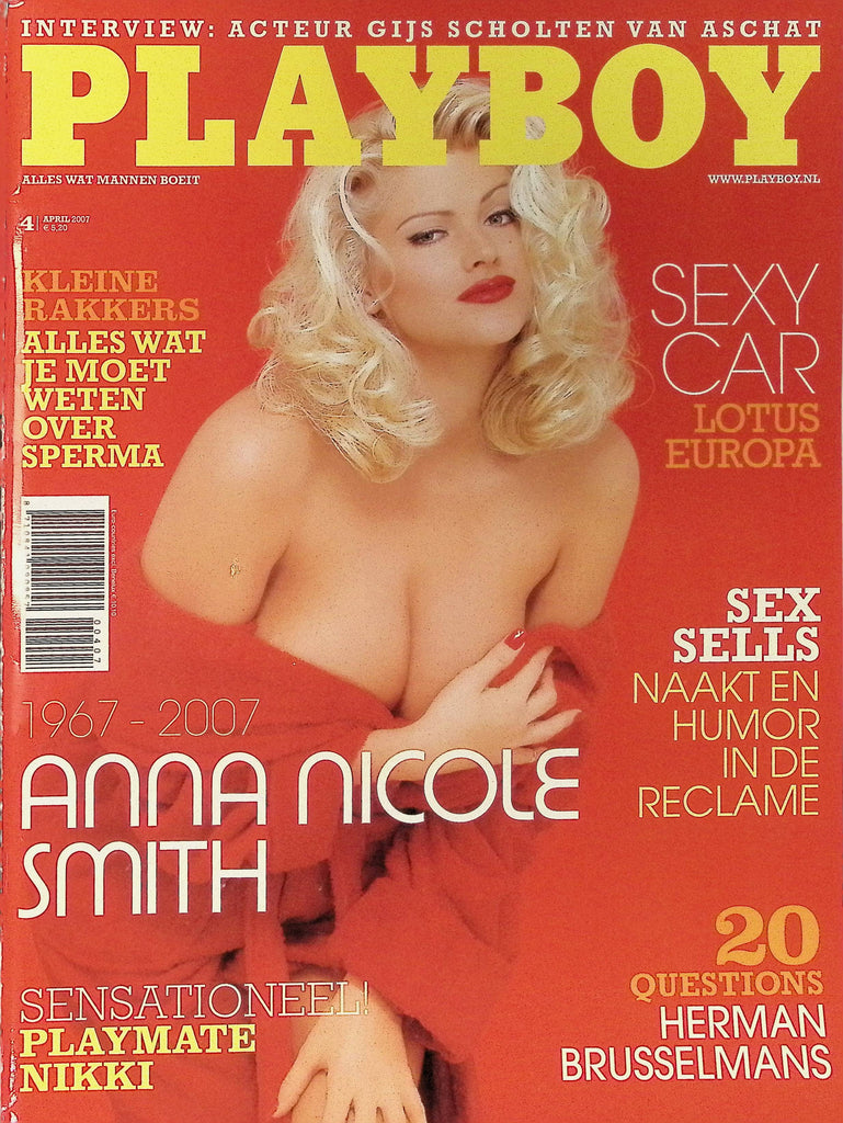 Playboy Dutch Netherlands Foreign Edition April 2007 Anna Nicole Smith 093025AMP