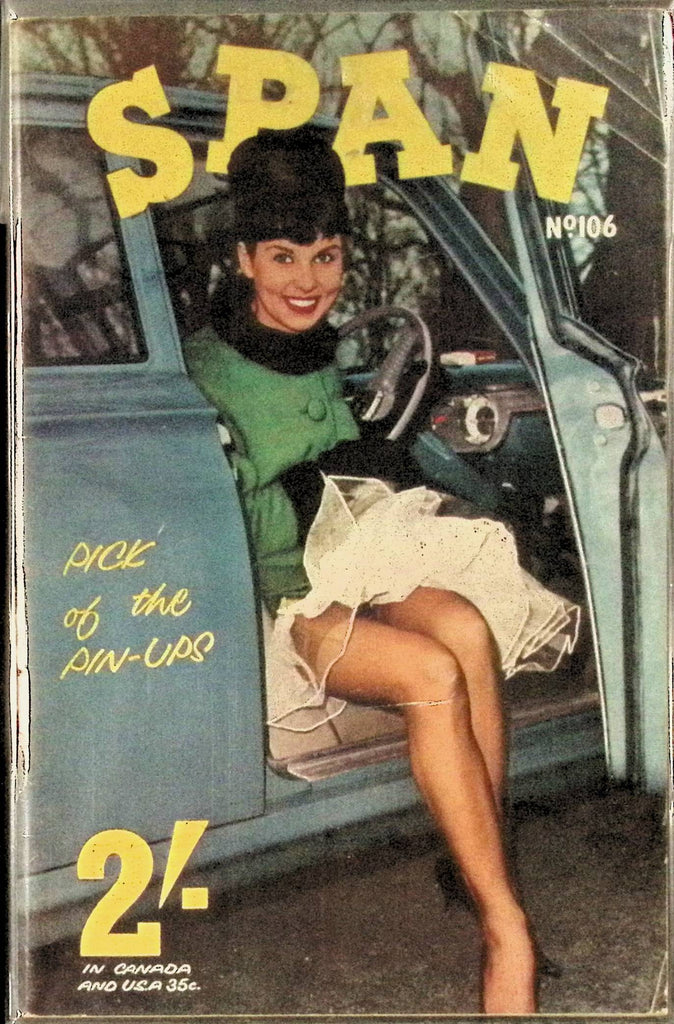 Span #106 Glamour Magazine for Men 1960s/70s Digest Sized Beautiful Pin-Up Girls 102325AMP