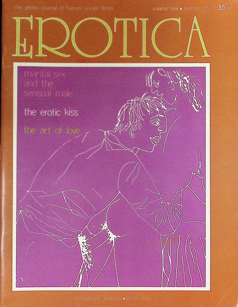 Erotica V1 N1 magazine The Erotic Kiss 1970s   090726LLP
