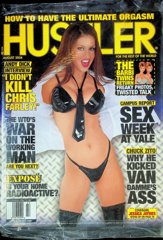 Hustler Magazine Andy Dick & Chuck Zito August 2004 SEALED 031125RP